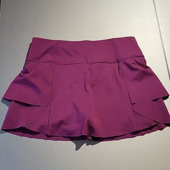 Athleta Momentum tennis Skort skirt tennis golf run plum purple  sz Small - Picture 3 of 6
